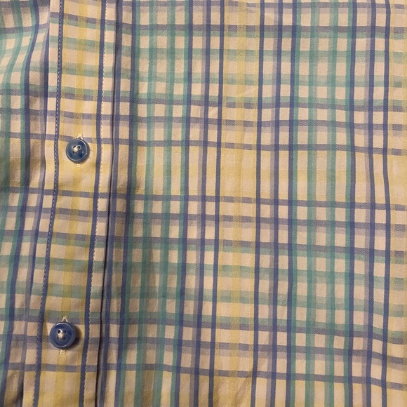 Plaid Dress Shirt with Easter Colors in Large - Picture 2 of 6